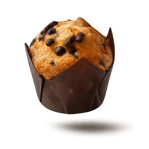 Muffin Vainilla amb Pepitas de Xocolata